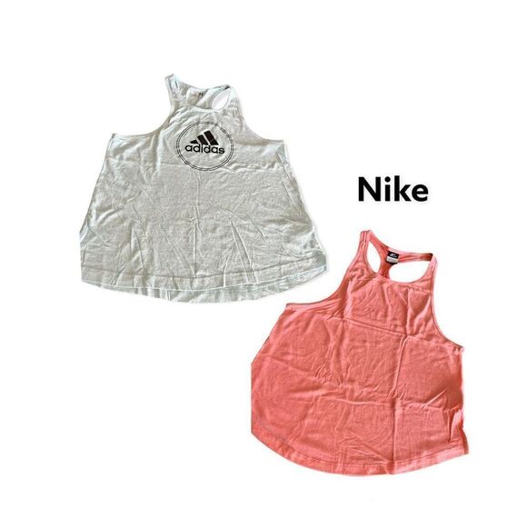 NIKE and ADIDAS tank top size S lot of 2 - Picture 1 of 10